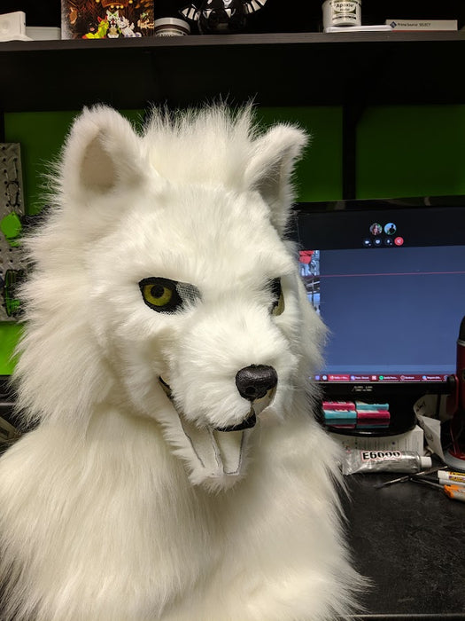 White Wolf (Fushi) Head, Hands, Tail.