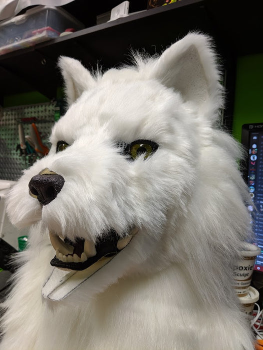 White Wolf (Fushi) Head, Hands, Tail.
