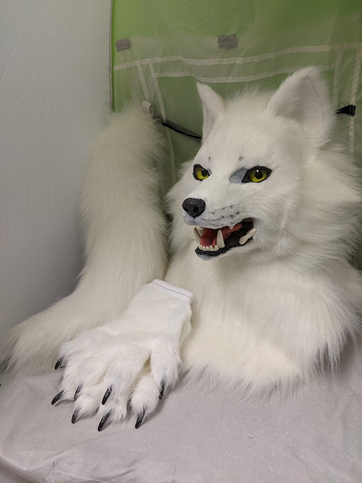 White Wolf (Fushi) Head, Hands, Tail.