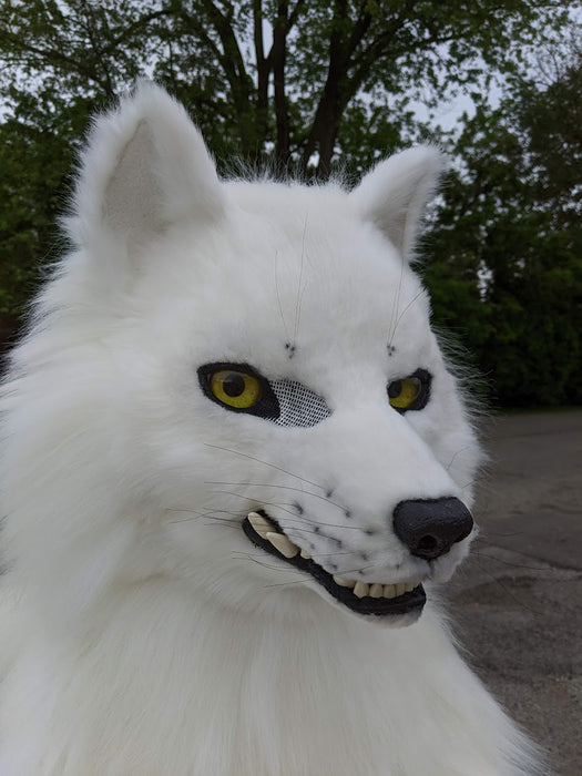 White Wolf (Fushi) Head, Hands, Tail.