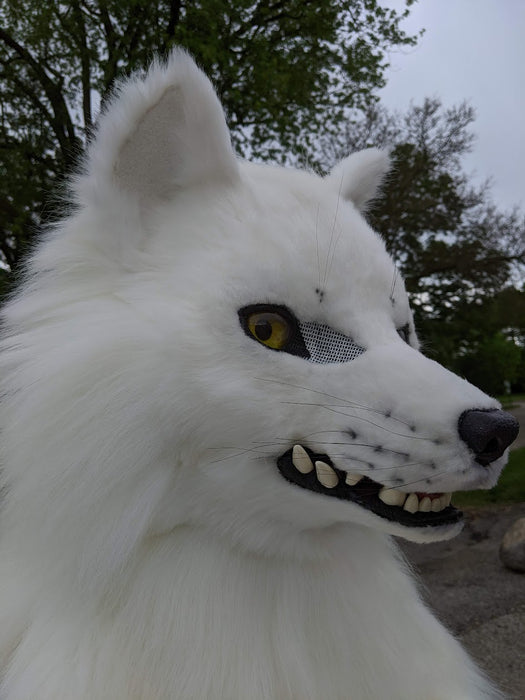 White Wolf (Fushi) Head, Hands, Tail.