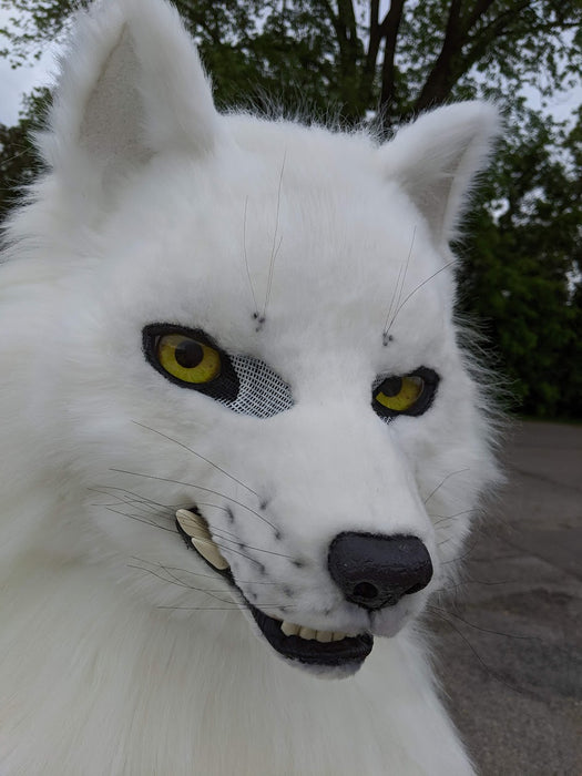 White Wolf (Fushi) Head, Hands, Tail.