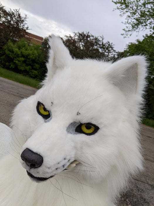 White Wolf (Fushi) Head, Hands, Tail.