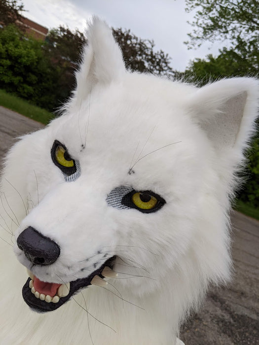 White Wolf (Fushi) Head, Hands, Tail.
