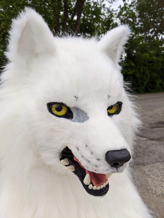 White Wolf (Fushi) Head, Hands, Tail.
