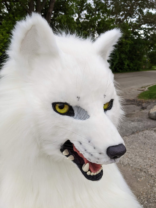 White Wolf (Fushi) Head, Hands, Tail.