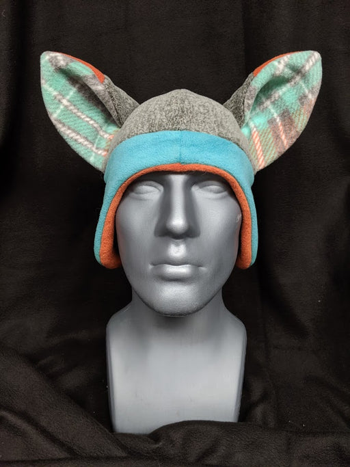 Blue and Orange Fox Hat