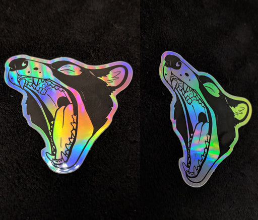 Holographic DK Mouth Logo Sticker