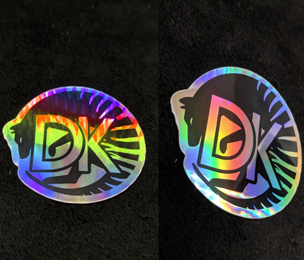 Dk Hi Sticker Holographic DK Logo Sticker — DrakonicKnight