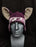 Dark Purple Floral Fox Hat