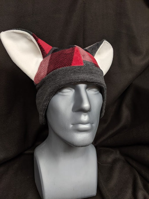 Red Plaid Fox Hats