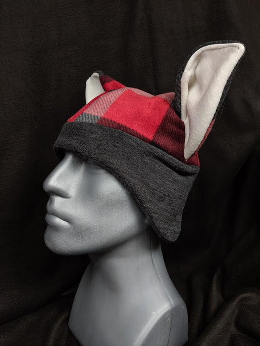 Red Plaid Fox Hats